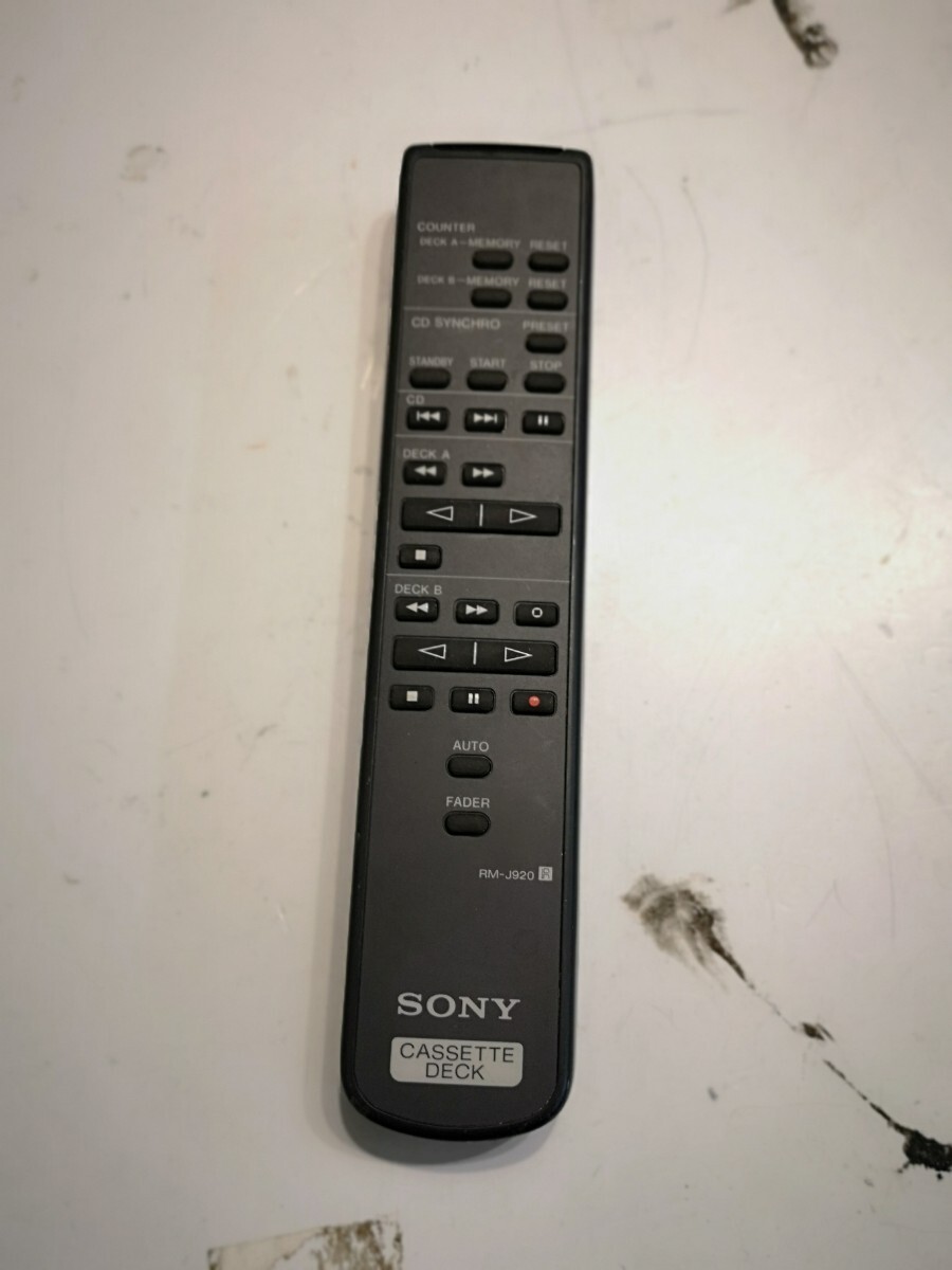 Yahoo!オークション -「sony カセットデッキ」(リモコン Yahoo!オークション -「sony カセットデッキ」(リモコン