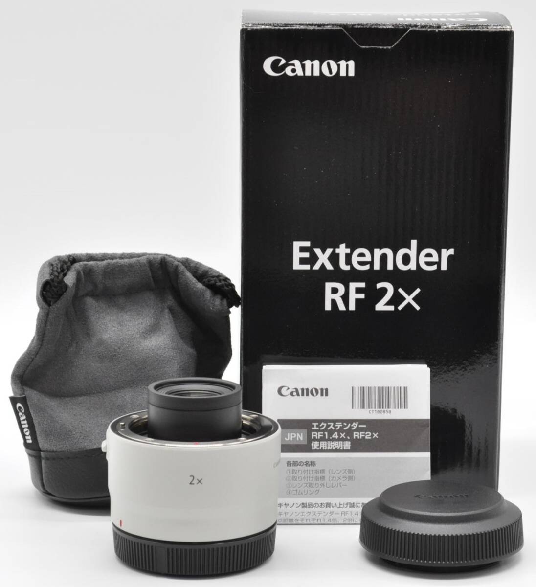 ＜極上美品！！＞ キヤノン Canon エクステンダー RF2X ♪あるとうれしい元箱＆レンズポーチ＆説明書付き♪