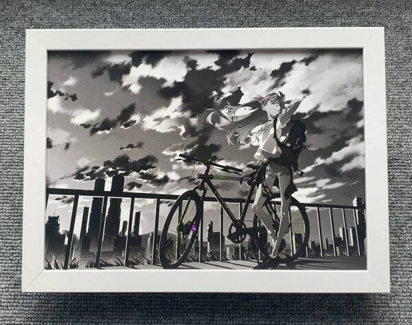 ■ 額装品 エヴァンゲリオン『VANMOOF EVA-01』A5サイズ 額入り 貴重イラスト 印刷物 ポスター風デザイン アートフレーム