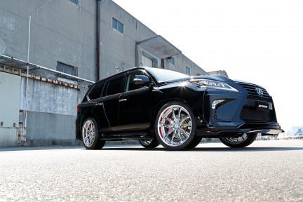 WORK LS パラゴン SUV ブラックアルマイト SKB 3PIECE 22インチ 5H150 10J+42 4本 110 送料無料