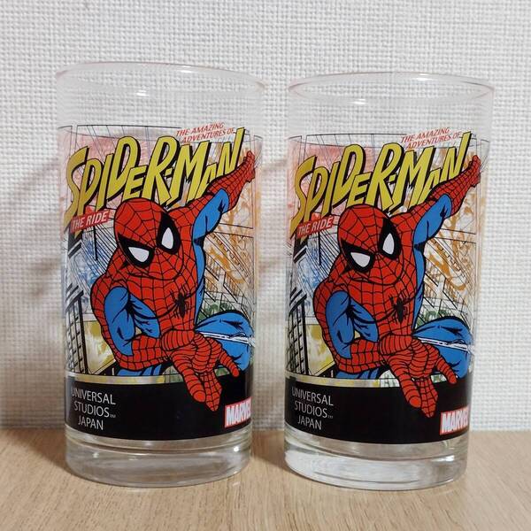 スパイダーマン ペアグラス コップ2個 キャラクターグッズ コレクション コレクターズ・アイテム