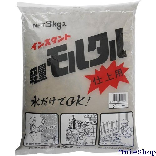 家庭化学 インスタントモルタル仕上用 グレー 3kg 6254