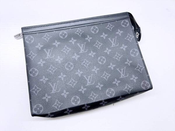 Louis Vuitton ルイヴィトン エクリプス ポシェット ヴォワヤージュMM クラッチバッグ PVC M61692 RFID