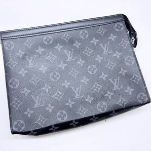 Louis Vuitton ルイヴィトン エクリプス ポシェット ヴォワヤージュMM クラッチバッグ PVC M61692 RFID