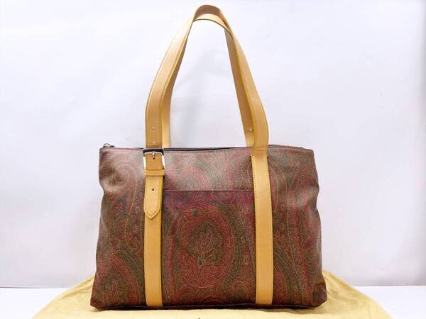 美品 ETRO エトロ ペイズリー トートバッグ PVC