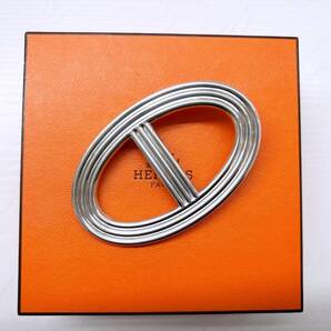 レア 美品 HERMES エルメス ファランドール Ag925 ブローチ シルバー シェーヌダンクル アクセサリー