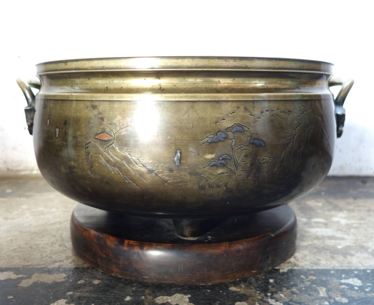 Yahoo!オークション -「火鉢」(銅製) (金属工芸)の落札相場