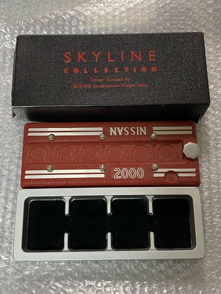 zippo SKYLINE COLLECTION GT-R 専用金属ケース スカイライン 希少モデル 4個 収納ケース 車体番号 KPGC10 8230