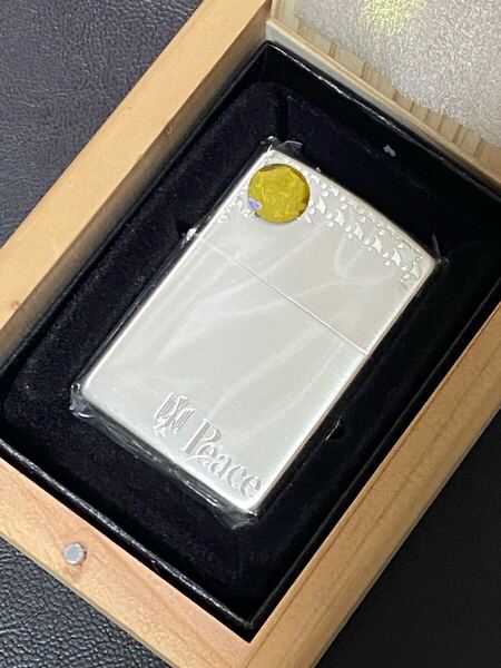 zippo ピース 限定品 2面刻印 希少モデル 2012年製 ③ Peace NIPPON JT 専用木箱 ケース 保証書付き