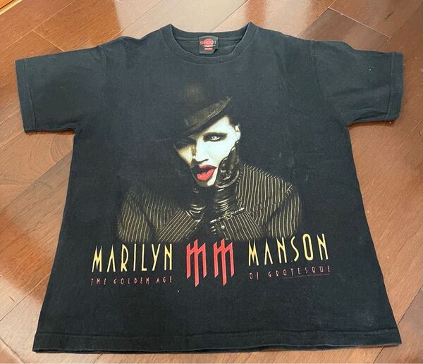 希少 マリリン・マンソン Marilyn Manson ツアーTシャツ Mサイズ ①