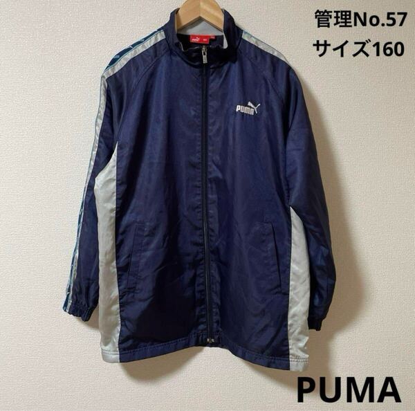★送料無料★ 即決 キッズ ジャージ PUMA ジャージ ネイビー/ホワイト 160 プーマ