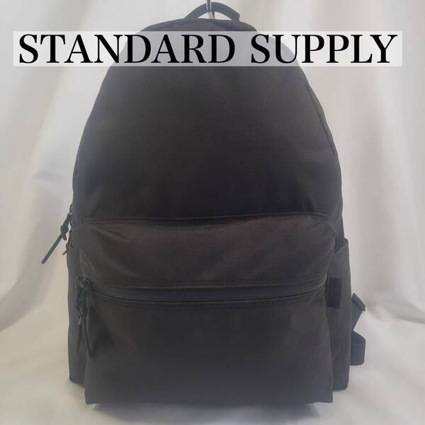 【新品同様】standard supply スタンダードサプライ LaLa Begin別注 仕切り上手デイパック リュック マザーズバッグ ブラック 黒 A4可