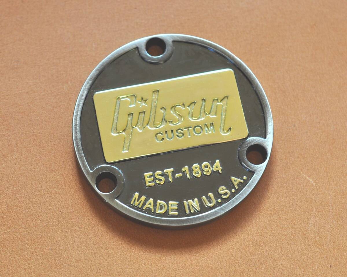 ギブソン　カスタムショップ　ヒスコレ　バックプレート　メダリオン　本物 ギブソン カスタムショップ ヒスコレ バックプレート メダリオン