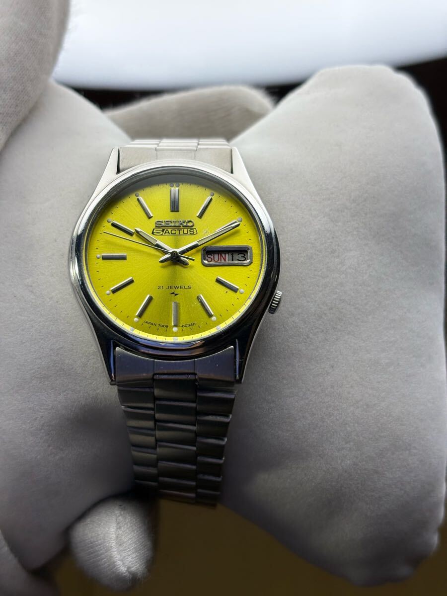即納!最大半額! SK622)□完動腕時計☆Seiko セイコー☆白蝶貝色輝き 曜日 日付 アルバ