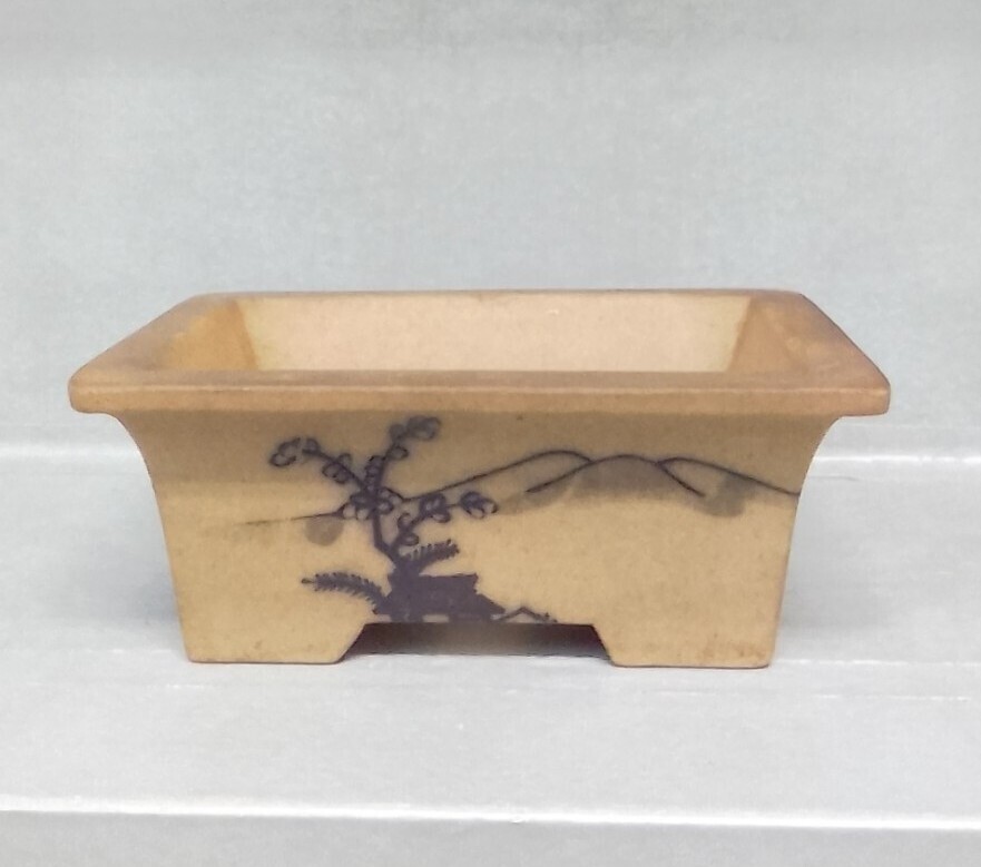 ミニ盆栽鉢 丸藤窯 小品盆栽鉢 多肉植物鉢 八点 工芸品