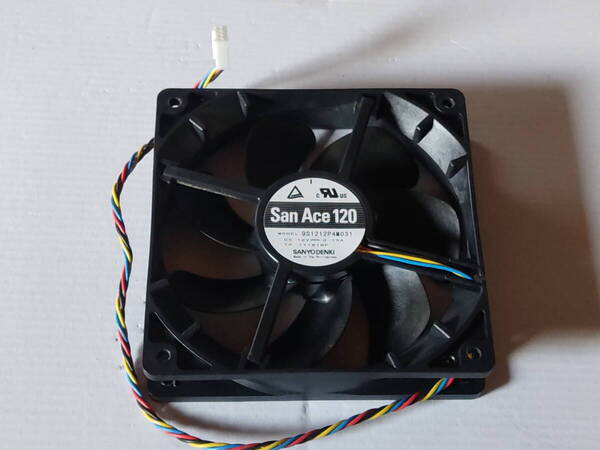 SANYO 山洋電機 San Ace 120 9S1212P4M031(12cm、12V、0.13A、4ピン)PWM