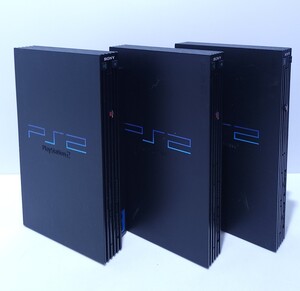 SONY ソニーPS2 プレイステーション2本体 厚型 3点 SCPH-15000, SCPH-30000 playstation2まとめ売り/ パワーを確認 /動作品 (Q-12)