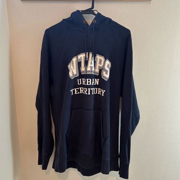 WTAPS ダブルタップス URBAN TERRITORYネイビー パーカー スウェット フーディー 古着 トップス