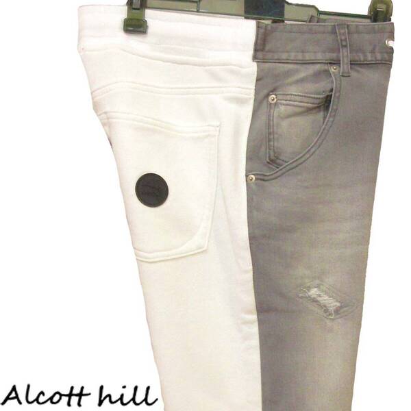 ★Alcotthill★SALE デニムスェットパンツ【白LL/W93~101cm】春夏モデル 41530310 アルコットヒル