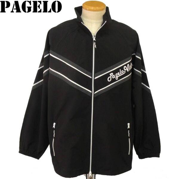 ★PAGELO★SALE シャカシャカ生地ブルゾン【黒3L】春夏モデル 413110071 パジェロ