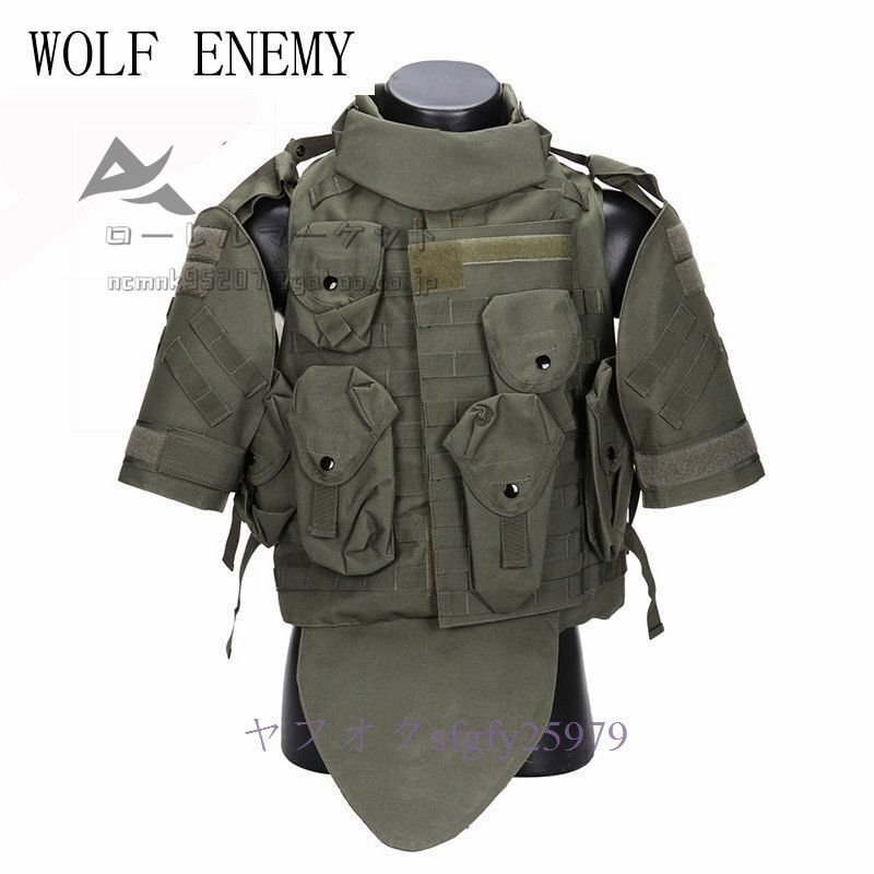 L564☆新品OTV タクティカルベスト迷彩戦闘ボディアーマーポーチ/パッド ACU USMC エアガンミリタリーモールアサルトプレートキャリア CS