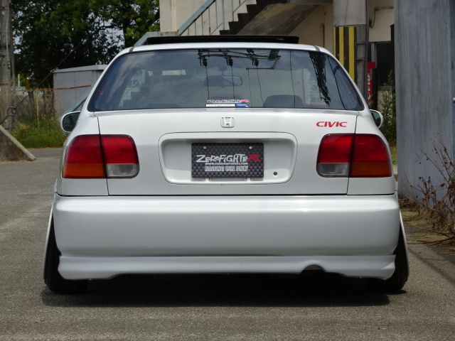 送料G★EKシビック2/4ドア前期純正形状リアアンダーリップスポイラー★JDM EK4 EK3 EJ7 シビッククーペ シビックフェリオ ウレタン エアロ