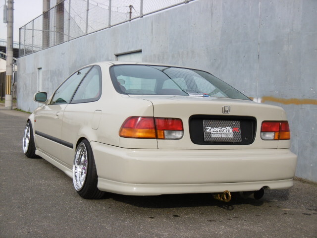 送料G★EKシビック2/4ドア前期純正形状リアアンダーリップスポイラー★JDM EK4 EK3 EJ7 シビッククーペ シビックフェリオ ウレタン エアロ