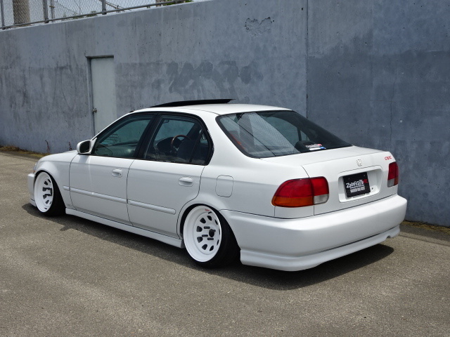 送料G★EKシビック2/4ドア前期純正形状リアアンダーリップスポイラー★JDM EK4 EK3 EJ7 シビッククーペ シビックフェリオ ウレタン エアロ