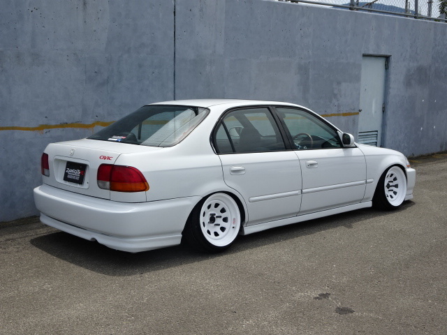 送料G★EKシビック2/4ドア前期純正形状リアアンダーリップスポイラー★JDM EK4 EK3 EJ7 シビッククーペ シビックフェリオ ウレタン エアロ