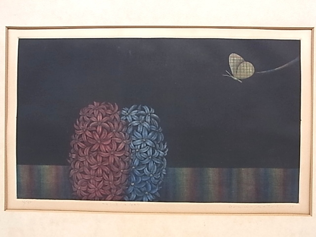 佐藤亜土】シルクスクリーン 版画 額装 E/A 画集付き - メルカリ