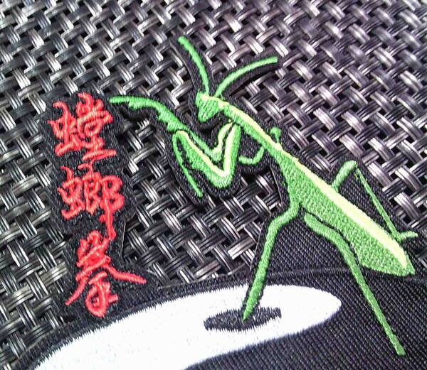 《緑蟷螂CN太極武道》新品■中国拳法 太極拳 螳螂拳 カマキリ 格闘技 武道 武術 刺繍ワッペン◎ファッション洋服・衣類・衣服DIY