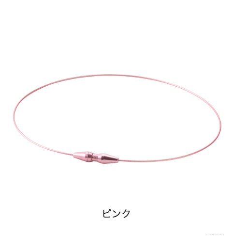 ★ファイテン★phiten★RAKUWAネックレス EXTREME ワイヤーシングル ピンク 43cm