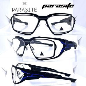 新品 送料無料 PARASITE パラサイト メガネフレーム OMEGA C72 ブラック/ブルー