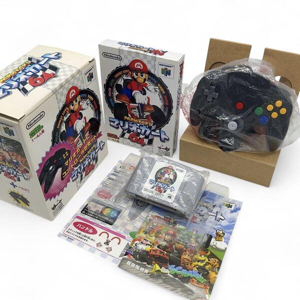 新品同様 任天堂 ニンテンドー64 ソフト マリオカート64 コントローラー