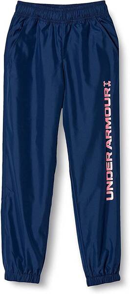 ★★★新品!定価:6600円 UNDER ARMOUR (アンダーアーマー)レディース ウインドブレーカー パンツ (YLG) ネイビー★★★
