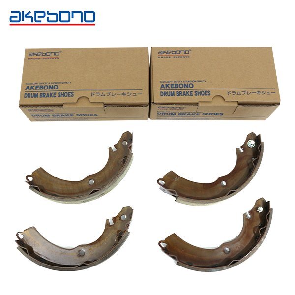 【送料無料】 曙 AKEBONO ブレーキシュー ハーフタイプ NN3065F NN3065R フロント&リア 日産 クリッパーバン U72T ドラムブレーキシュー