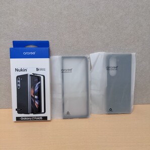 y021214s araree Galaxy Z Fold5 対応 ケース ハード クリア カバー [ 薄型 軽量 衝撃吸収 ワイヤレス充電対応 ブラック