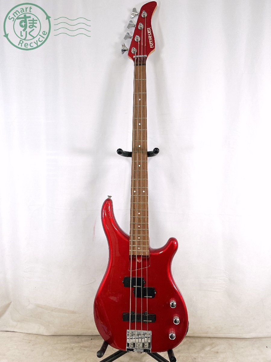 FERNANDES レッド 4弦エレキベース Yahoo!オークション -「(4 leaf clover)」(フェルナンデス