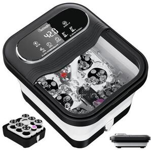 フットバス 足湯 折りたたみ可能 電動 高機能 保温 温度調整 バブルバス256