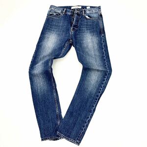 #topman верх манто p магазин [ чистый . Silhouette ] тонкий обтягивающий Silhouette Denim джинсы W30#w