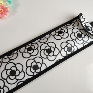 ループ付き23桁用そろばんケース カメリア 椿 花柄