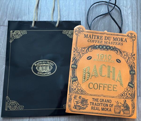 シンガポール・ラッフルズホテル&バシャコーヒーのショッパー