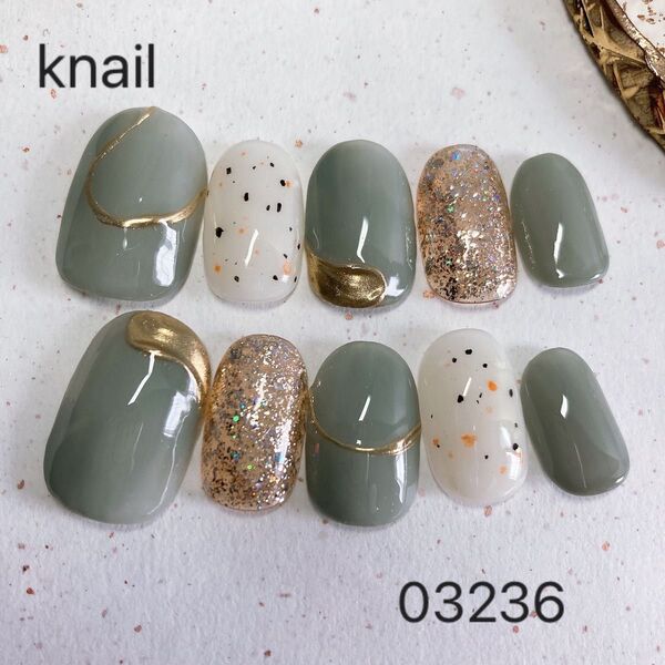 No.154 ネイルチップ ショートオーバル