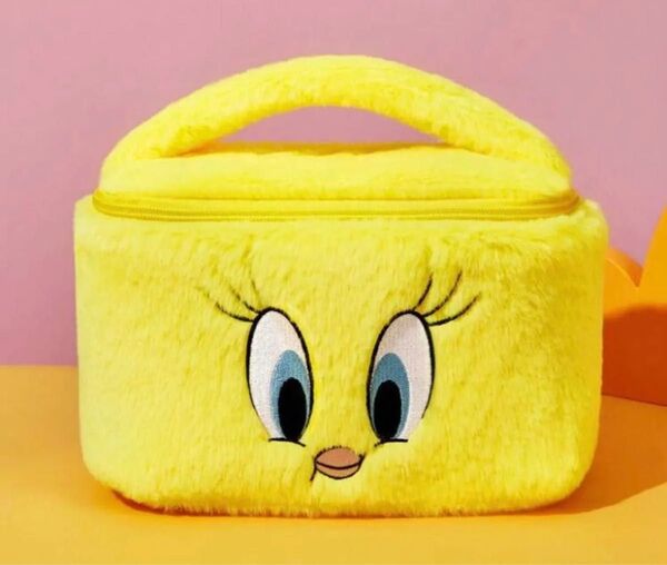 【TWEETY】バニティポーチ 化粧ポーチ メイクポーチ バニティバッグ メイク収納 ルーニーテューンズ