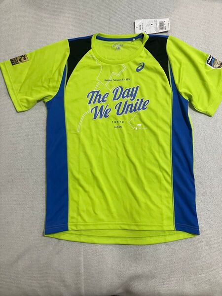 【新品未使用】東京マラソン2014 Tシャツ アシックス 半袖Tシャツ Mサイズ