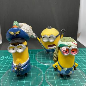 ミニオン happyくじ ケビン 70年代風 ケビン パイロット オットーとカモ 3体まとめ売り