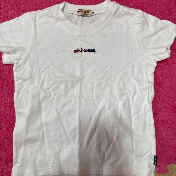 ミキハウス シンプル白Tシャツ サイズ100