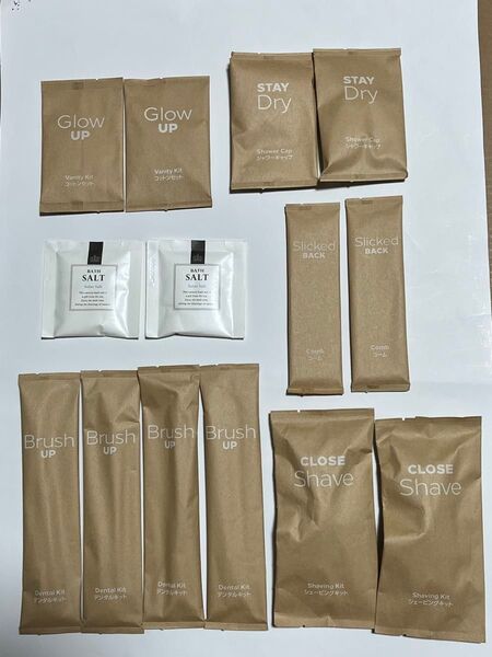 ヒルトン沖縄宮古島リゾート アメニティ合計14個 【新品・未使用・未開封】 バスソルト 歯ブラシ カミソリ くし シャワーキャップ