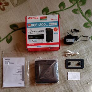 11ac 2×2対応Wi-Fiルーター エアステーション WSR-1166DHP3-BK (ブラック)