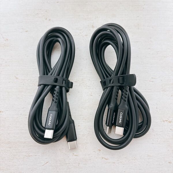 【価格相談歓迎】 Type-C to Type-Cケーブル 2m2本 ブラック